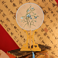 Fatingna bambou Hanfu classique danse ventilateur élégant chinois brodé fleur ventilateur ange peint décor Cheongsam robe accessoire