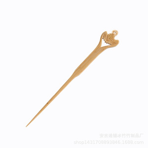 Cuchara de té de bambú tallada en madera clásica, accesorio para el juego de té Kung Fu de los Seis Caballeros, horquilla - Product Image 5