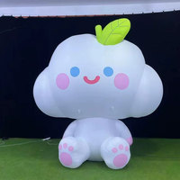 Mascotte gonflable personnalisée OEM, figurine animale nuageuse, accessoire de présentation sur mesure, pour événements, pop-up, fêtes, étanche