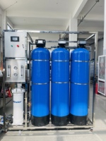 Système purificateur d'eau industriel par osmose inverse 1000LPH-2000LPH avec pompe et moteur Système de filtration d'eau haute capacité
