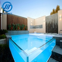 Panel de vidrio templado transparente de 10mm, 12mm y 8mm para valla de piscina