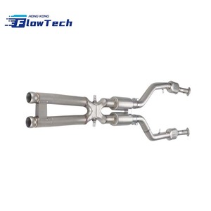 Système d'échappement professionnel Flow Tech en acier inoxydable T304 avec catalyseur, collecteur et section intermédiaire en X pour E92 E93 M3 S65 4.0L V8 - Product Image 4