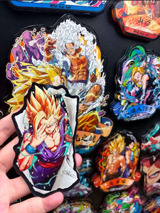 En gros <span class=keywords><strong>Dragon</strong></span> Z Balls Carrom Board Aimant de réfrigérateur Boîte mystère Art de croquis dessiné à la main Autocollant acrylique <span class=keywords><strong>3D</strong></span> découpé Goku Vegeta - Product Image 4