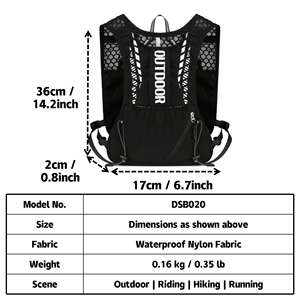 Iz koşu ve açık sürme için özelleştirilmiş hafif nefes su geçirmez nemlendirici yelek şık bisiklet çanta ve kutuları - Product Image 6