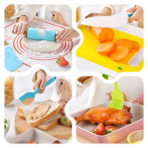 Set di strumenti per la cucina per bambini in 31 pezzi coltelli in plastica per la cottura fai da te per la frutta cibo completo per avventure Creative in cucina - Product Image 3