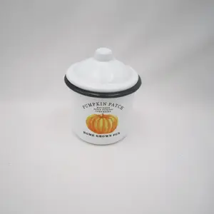 Recipiente De Armazenamento De Alimentos Spice Jar Cozinha Caixa De Doces Com Logotipo Personalizado Conjunto De Vasilha De Esmalte