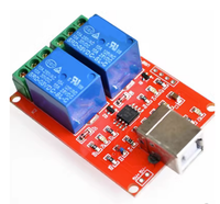 Module de relais à 2 voies avec interrupteur de commande USB 5V de haute qualité, module d'interrupteur de commande par ordinateur