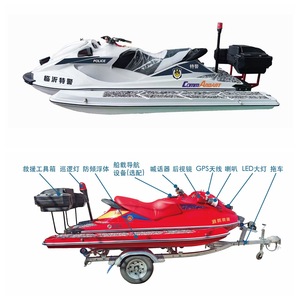Bateau de patrouille professionnel en fibre de verre à moteur hors-bord à essence CommArdant Jet Ski pour le sauvetage aquatique - Product Image 2