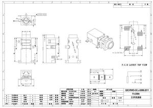 Conector Hembra PJ-208A de 2.5mm para Audio, Montaje Horizontal SMT de 4 Pines, Resistente a Altas Temperaturas - Product Image 6