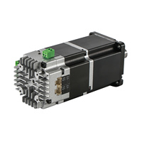 Pilote d'encodeur absolu RS485 Canopen Pulse en option 17bit Servomoteur Bldc sans balais intégré avec boîte de vitesses à vis sans fin 400W 48v