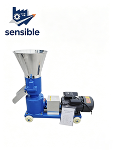 Machine à granulés d'aliments pour animaux, équipement de traitement des aliments agricoles, broyeur de céréales avec trémie - Product Image 2