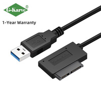 USB3.0 to SATA7 + 6pin Copper Core ABS Insulation Easy Drive Line Notebook Optical Drive to SATA Optical Drive to USB
