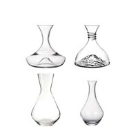 Ensemble de carafes à vin en cristal transparent miniature en gros avec bouchon, aérateur, pistolet, globe, diamant, forme de bateau, forme de serpent, forme de dragon