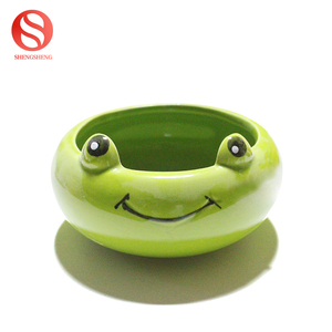 ¡Venta al por mayor! maceta de cerámica para jardín con bonito animal, maceta de cerámica con diseño de rana verde - Product Image 6