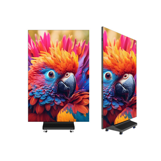 Portable Foldable LED Poster Screen, Double-Sided Tri-Fold LED Display, P1.86 P2 P2.5 High Brightness for Commercial Advertising