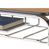 Meubles scolaires Dingjia, table et chaises pour étudiants avec structure métallique, design moderne, utilisation en classe, porte-livres pour centre commercial et hôtel