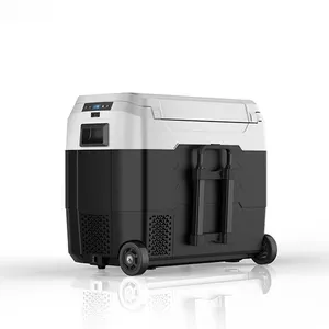 WAYCOOL ALG50 50L toptan ODM OEM kompresör buzdolabı taşınabilir araba Mini tekerlekler ile araba buzdolabı üst kapı