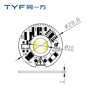 Tyf zhaga <span class=keywords><strong>LED</strong></span> <span class=keywords><strong>MODULE</strong></span> cho chiếu sáng thương mại AC điện áp 3W-10W màu cao Rendering Index 90ra mô-đun - Product Image 3