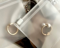 Sac de rangement pour bijoux en EVA givré anti-oxydation - Pochette zippée pour boucles d'oreilles, anneaux, colliers, bracelets, câbles de données