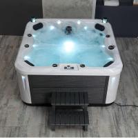Vente en gros usine : Baignoire de luxe 1,85 m pour 4 personnes, spa jacuzzi extérieur avec 38 jets et 2 pompes puissantes
