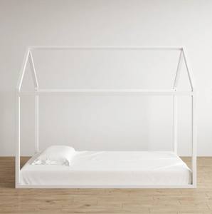 Toddler Single <strong>Loft</strong> Iron <strong>Bed</strong> Frame for Baby Girl Metal Kids House <strong>Bed</strong> Frame Children - Product Image 2