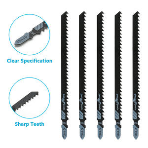 DZ 5 pièces T344D T-Shank HCS lames de <span class=keywords><strong>scie</strong></span> <span class=keywords><strong>sauteuse</strong></span> coupe rapide pour bois contreplaqué <span class=keywords><strong>PVC</strong></span> plastique-bricolage haute fréquence soudé OEM personnalisable - Product Image 3