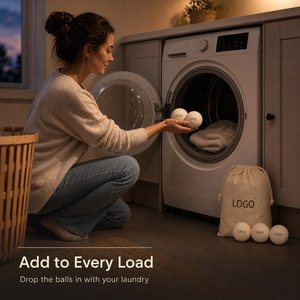 Boules de séchage en <span class=keywords><strong>laine</strong></span> naturelle personnalisées avec logo, 100 % <span class=keywords><strong>laine</strong></span> de Nouvelle-Zélande, pour le linge, OEM ODM, adoucissant textile - Product Image 6