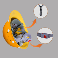 Casque de sécurité en fibre de verre laqué de type V, logo personnalisé, marque Shoudun, modèle 1-ZBLG-06GDVTA pour la construction, l'exploitation minière et l'usage industriel
