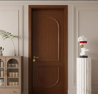 Portes intérieures en bois massif de style rétro du milieu du siècle, insonorisées, finition laquée personnalisée pour la décoration de la maison, de la chambre, de la villa, de l'hôtel, du hall