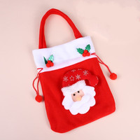 Offre Spéciale poupée sac de bonbons de noël joli sac cadeau de noël sac fourre-tout en feutre paquet de noël décoration de poche