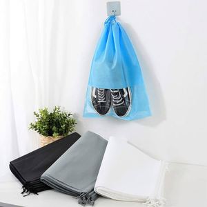 Custom Logo Colorful Waterproof Drawstring Non-Woven <b>Shoe</b> Bag for Convenient <b>Storage</b> and Transportation - Product Image 3