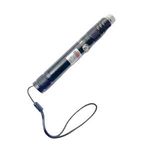 Puntero Láser Azul de Alta Potencia de Lujo, Linterna Táctica con Enfoque Ajustable, Cuerpo de Aleación de Aluminio Negro, 5 Rayos Estrellados para la Noche - Product Image 1