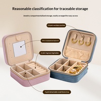 Großhandel: Maßgeschneiderte Schmuckbox aus Plüschstoff mit Reißverschluss – Kleine Reise-Schmuckschatulle für Ringe, Ohrringe und Halsketten