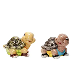 Kaplumbağa kumbara çocuklar için özel hayvan kumbara toptan seramik kumbara