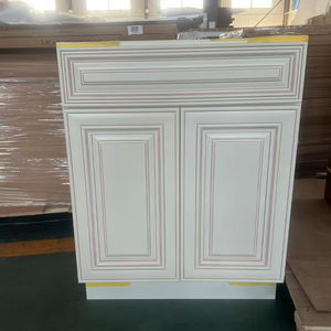 خزائن مطبخ تشالستون البيضاء جاهزة للتجميع في مستودعات الولايات المتحدة، خزائن مطبخ بتشطيب طبيعي، خزانة حائط راقية من مصنع فيتنامي - Product Image 1