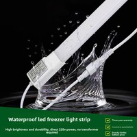 Bande LED SMD2835 pour congélateur, ROHS ETL, USB, étanche PVC IP65, 220V, sans driver, 9000K/3000K, durée de vie 50000 heures, pour réfrigération