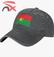 Modèle personnalisé Bonne qualité Fête nationale Fans de football Chapeau en coton Drapeau du Burkina Faso Casquette de baseball