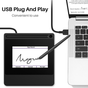 لوح توقيع رقمي محمول بدون ورق 5 بوصة من huion DS510 لوحي لعرض الإشارات الرقمية في الوقت الفعلي باستخدام النصائح البيانية والفنادق - Product Image 4