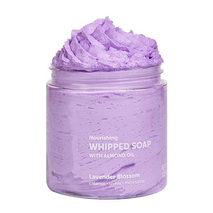 Nhãn hiệu riêng Whipped xà phòng & cạo bơ 5oz | hương thơm hoa oải hương, Kem làm sạch da & dưỡng ẩm cạo bơ OEM/ODM - Product Image 1
