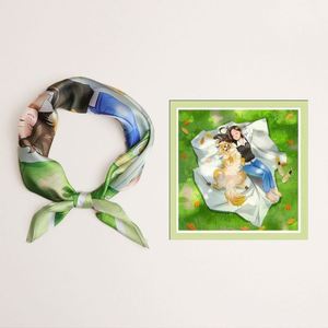 Pañuelo Bandana Paisley de Doble Cara de Alta Calidad, Grande, de Colores Vivos, Estilo Étnico, de Mezclilla, Algodón, Rayón y Seda - Product Image 1