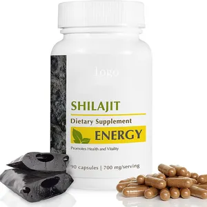 OEM 100% Shilajit Acid Pure Shilajit Capsule Natural Pure Powder Mannitol Thrips Shilajit Capsules