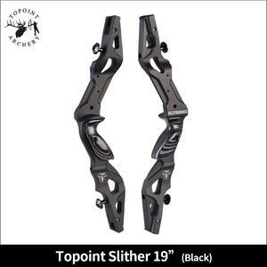 Topoint tir à l'arc arc classique Riser <span class=keywords><strong>Slither</strong></span> 19 ", Auminun CNC fraisage Riser, ILF Riser pour arc de chasse universel OEM/ODM - Product Image 2