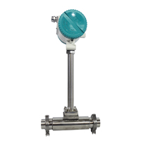 Medidor de Flujo Digital Vortex 4-20 MA RS485 Pulso, Precisión del 1.0%, Medición de Flujo de Agua, Gas, Vapor, Oxígeno, Líquido, Aire y Temperatura