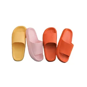S169 Leisure Men Ladies Indoor Bathroom Anti-slip Shoes Women Thick Platform Slippers Summer Beach Eva Soft Sole Slide Sandals