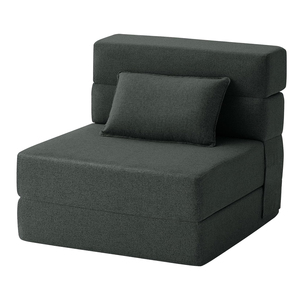 Divano <span class=keywords><strong>Letto</strong></span> Pieghevole con Materasso da Pavimento, Poltrona Convertibile con Cuscino - Product Image 1