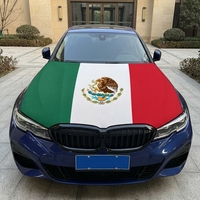 Drapeau de capot de voiture mexicain personnalisé, bannière extensible pour SUV et camion, 130x150cm, livraison directe, décoration automobile pour fans de football