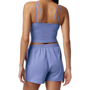 Haut court élégant à col en U haut confortable sans manches Gym soutien-gorge de base débardeur - Product Image 3