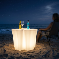 Lampe de sol en forme de trèfle à cinq feuilles, lampe décorative pour jardin, extérieur, plage, balcon