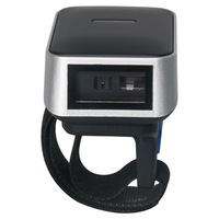 Escáner de Anillo 2.4G USB 3 en 1, Resistente al Agua IP65, Largo Alcance de 50m, Lector de Códigos de Barras 2D Manos Libres para Inventario