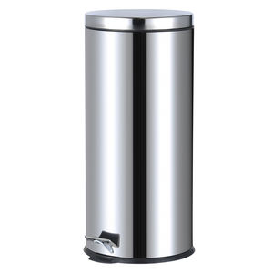 جولة 20l 30l 40l الفولاذ المقاوم للصدأ بن القمامة المطبخ مرآة اللون الكروم - Product Image 2